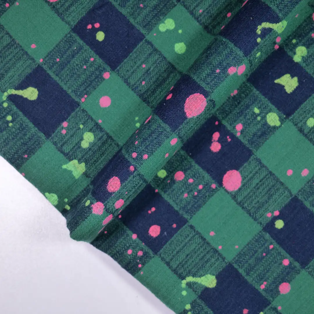 China Fabric for Shirt,Jackets,Long Sleeve Base Layer Top Yarn Dyed Check Natural Woven Fabric Cotton dark green color buy from China wholesaler bulk order at wholesale price free worldwide shipping Alibaba