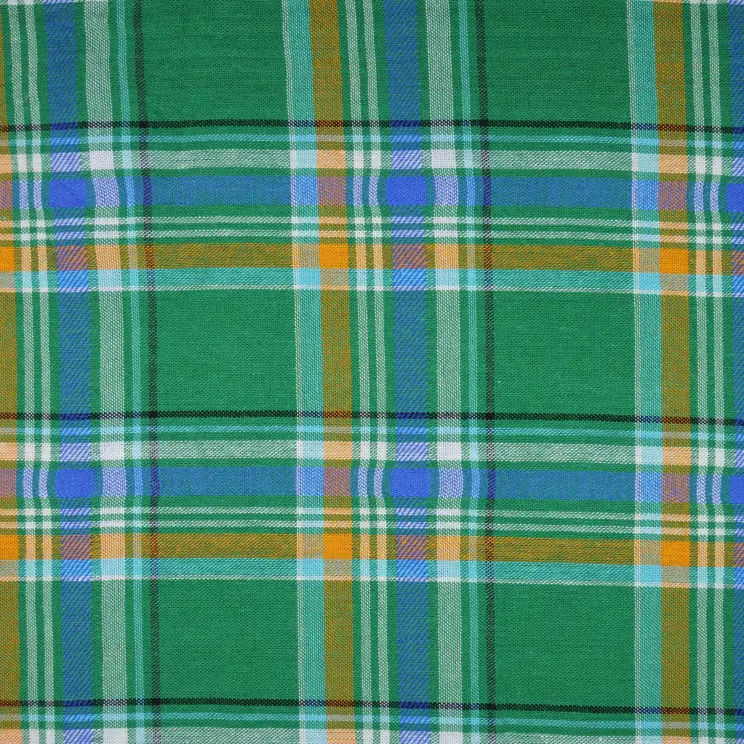 China Fabric for Shirt,Cropped V-Neck Shirt,Womens Slim Fit Shirt Yarn Dyed Check Woven Blended Fabric Cotton Rayon green blue color buy from China wholesaler bulk order at wholesale price free worldwide shipping Alibaba