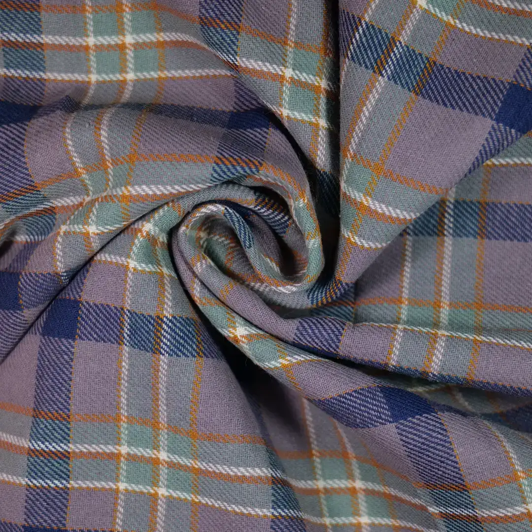 China Fabric for Shirt,Cropped V-Neck Shirt,V-Neck Short Sleeve Shirt V Yarn Dyed Check Natural Woven Fabric Cotton BLUAE GREY color buy from China wholesaler bulk order at wholesale price free worldwide shipping Alibaba