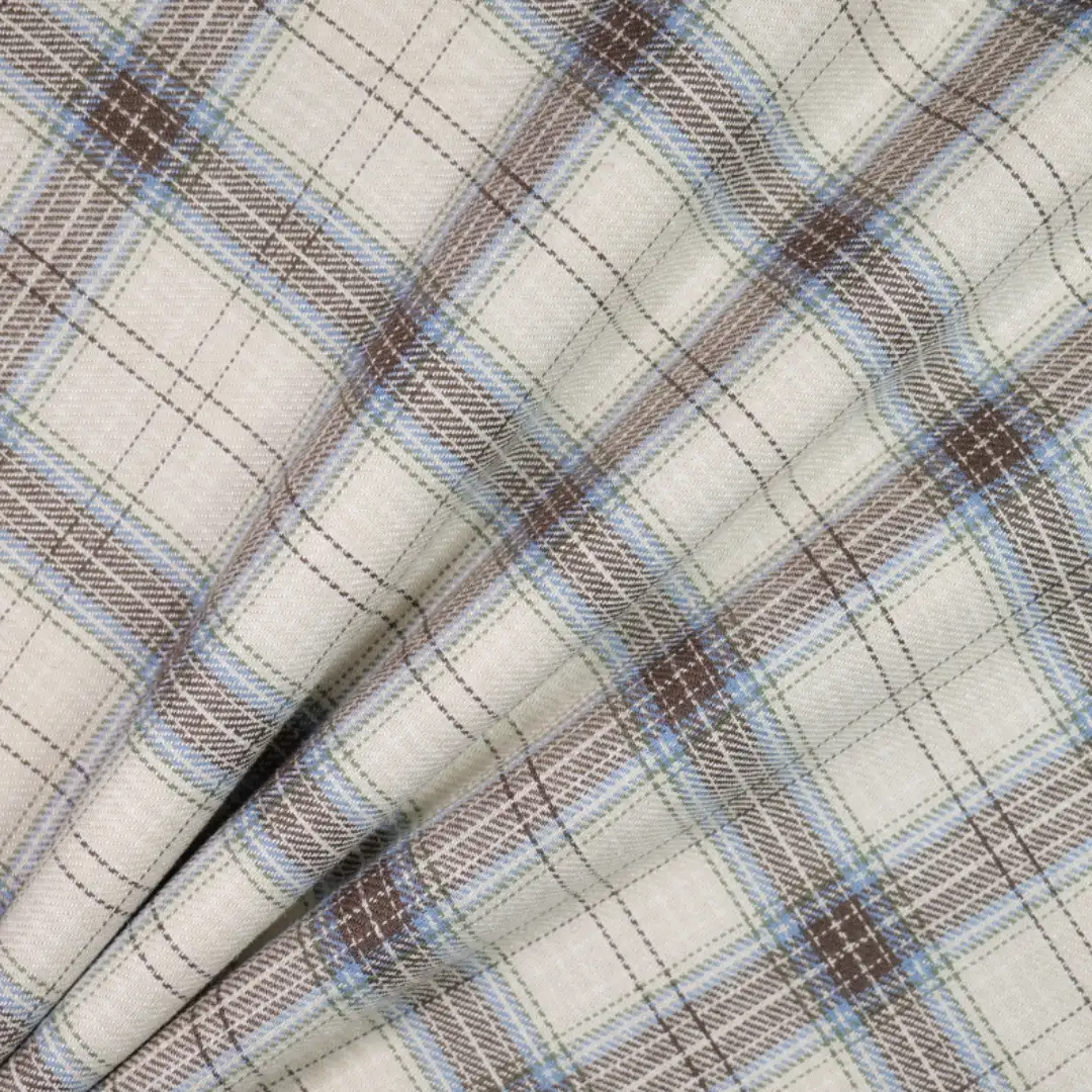 China Fabric for Shirt,Ruffle Shirt Dress,Womens Slim Fit Shirt Yarn Dyed Check Natural Woven Fabric Cotton grey coffee color buy from China wholesaler bulk order at wholesale price free worldwide shipping Alibaba