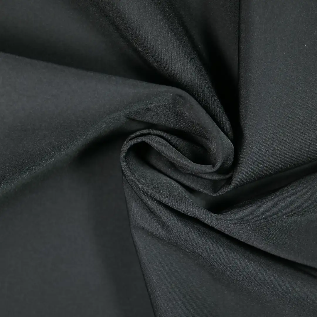 China Fabric for Jackets,Padded Jacket,Collar Short Jacket Twill Synthetic Woven Fabric Polyester black color buy from China wholesaler bulk order at wholesale price free worldwide shipping Alibaba