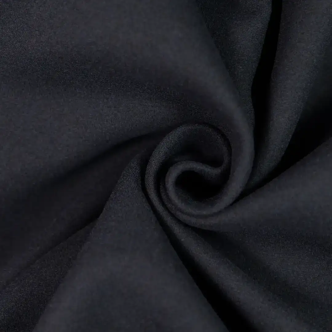 China Fabric for Jackets,Overcoat,Suit Scuba Knit Fabric Cotton Polyester Rayon Spandex YAK Acrylic BLACK color buy from China wholesaler bulk order at wholesale price free worldwide shipping Alibaba