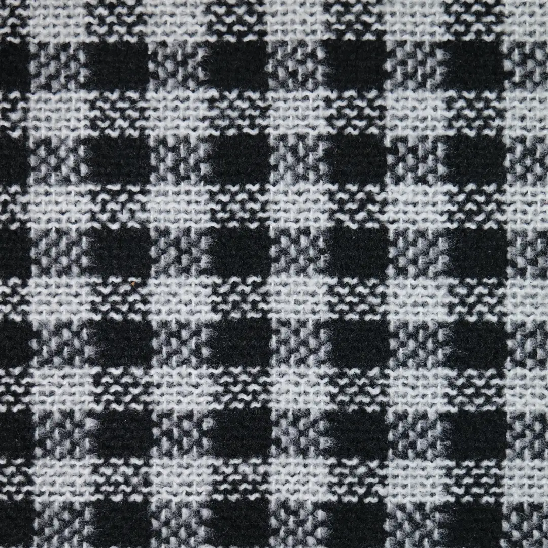 China Fabric for Jackets,Blazer,Overcoat,Open Waistcoat Yarn Dyed Check Synthetic Woven Fabric Polyester Chemical Fiber white black color buy from China wholesaler bulk order at wholesale price free worldwide shipping Alibaba