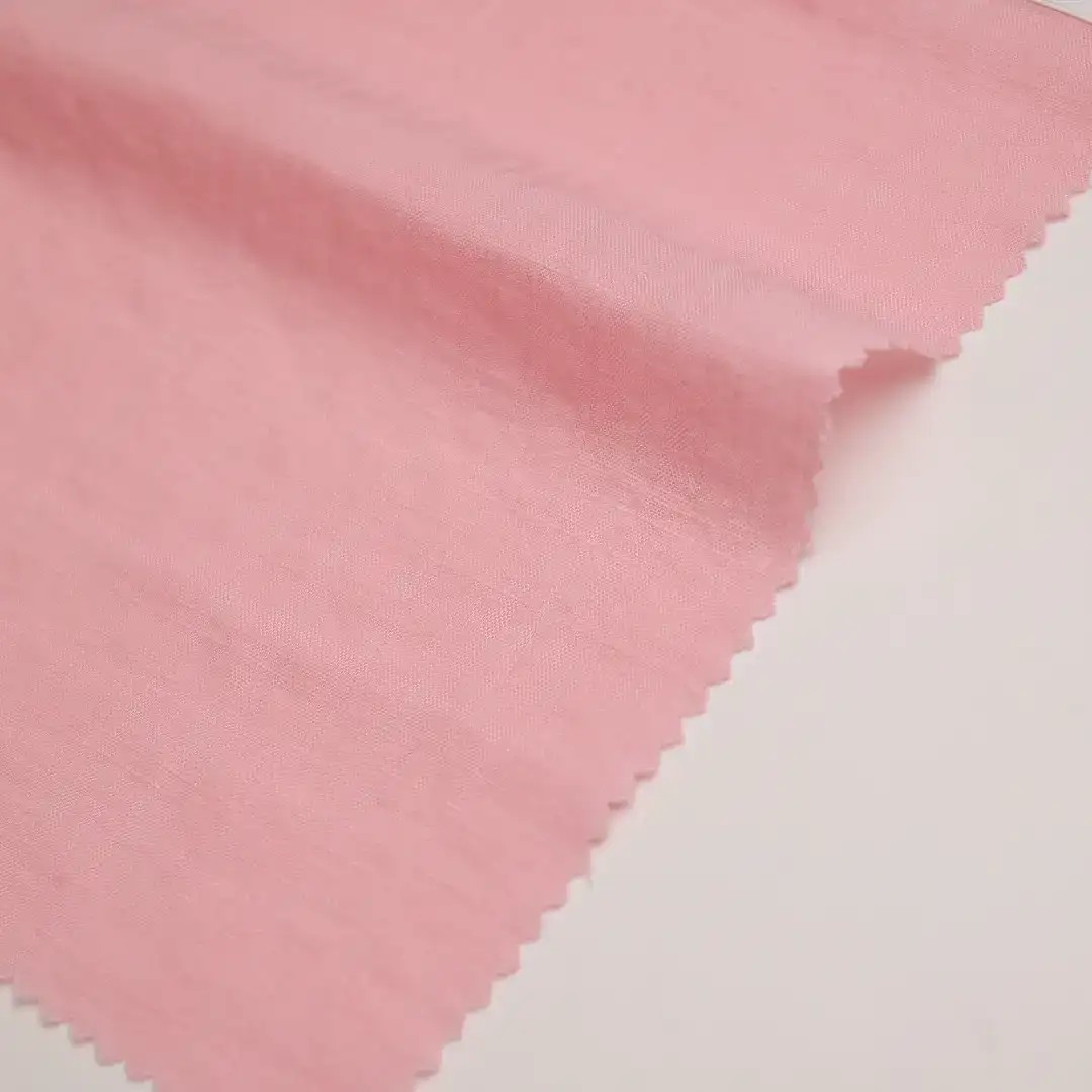 China Fabric for Blouse,Skirt Cotton/Rayon Plain Woven Blended Fabric Cotton Rayon Pink color buy from China wholesaler bulk order at wholesale price free worldwide shipping Alibaba
