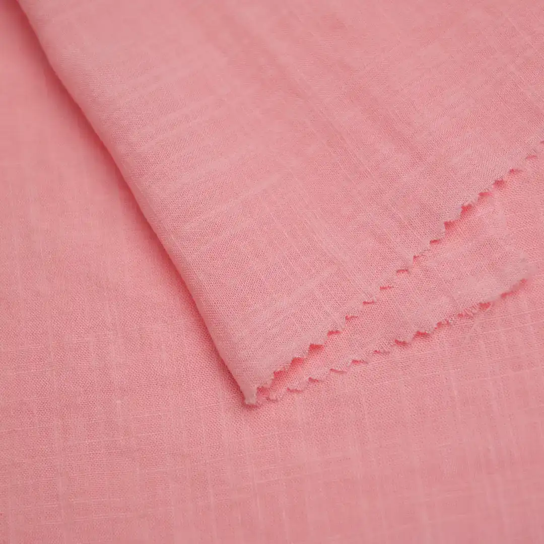 China Fabric for Blouse,Skirt Cotton/Rayon Plain Woven Blended Fabric Cotton Rayon Pink color buy from China wholesaler bulk order at wholesale price free worldwide shipping Alibaba