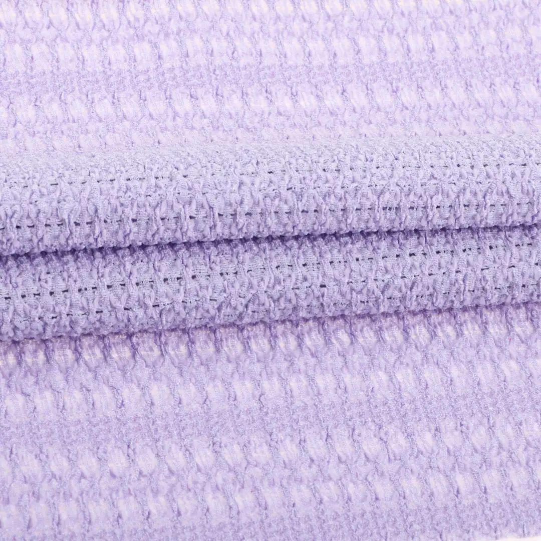 China Fabric for Pants,Tank Top,Blouse,Crop Top,Jogger Tricot Knit Fabric Polyester Elastane Purple color buy from China wholesaler bulk order at wholesale price free worldwide shipping Alibaba