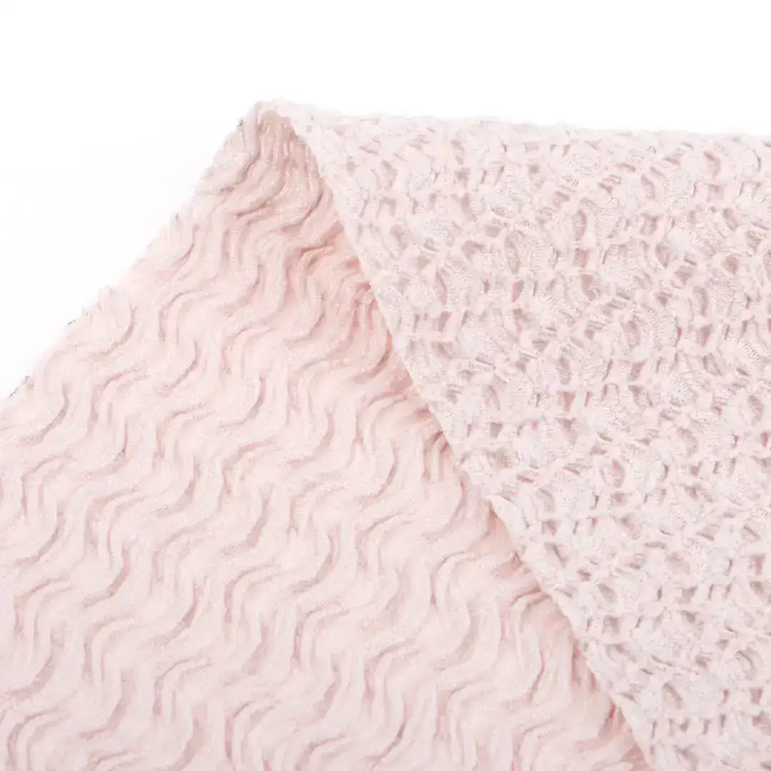 China Fabric for Shirt,Pants,Blouse,Crop Top Tricot Knit Fabric Polyester Elastane pink color buy from China wholesaler bulk order at wholesale price free worldwide shipping Alibaba