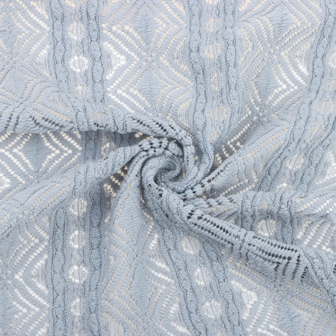 China Fabric for Shirt,Pants,Polo Shirt,Tank Top,Blouse,Crop Top Tricot Knit Fabric Polyester Elastane (LYCRA®) Grey blue color buy from China wholesaler bulk order at wholesale price free worldwide shipping Alibaba