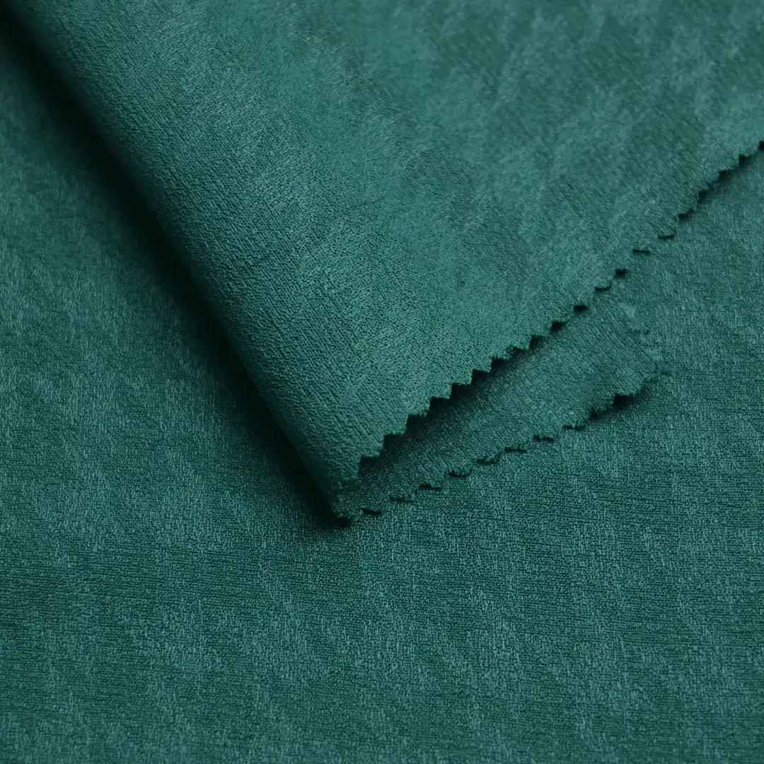 China Fabric for Shirt,Blouse,Skirt,Shirt Long Sleeve Button ,Over Shirt Rayon Crepe Natural Woven Fabric Rayon Polyester Solid-Dark Green color buy from China wholesaler bulk order at wholesale price free worldwide shipping Alibaba