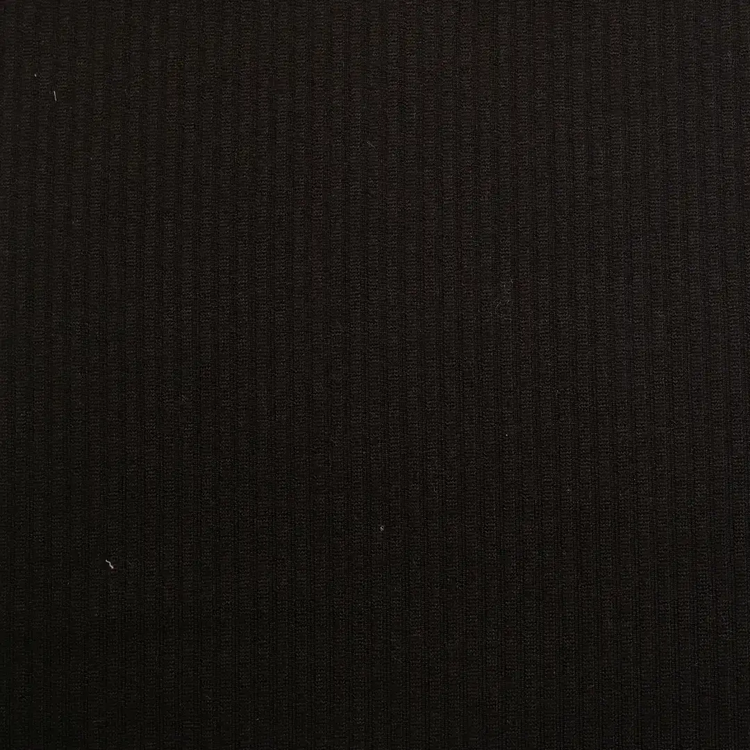 China Fabric for T-shirt ,Polo T-shirt  Rib Knit Fabric Polyester Spandex Black color buy from China wholesaler bulk order at wholesale price free worldwide shipping Alibaba