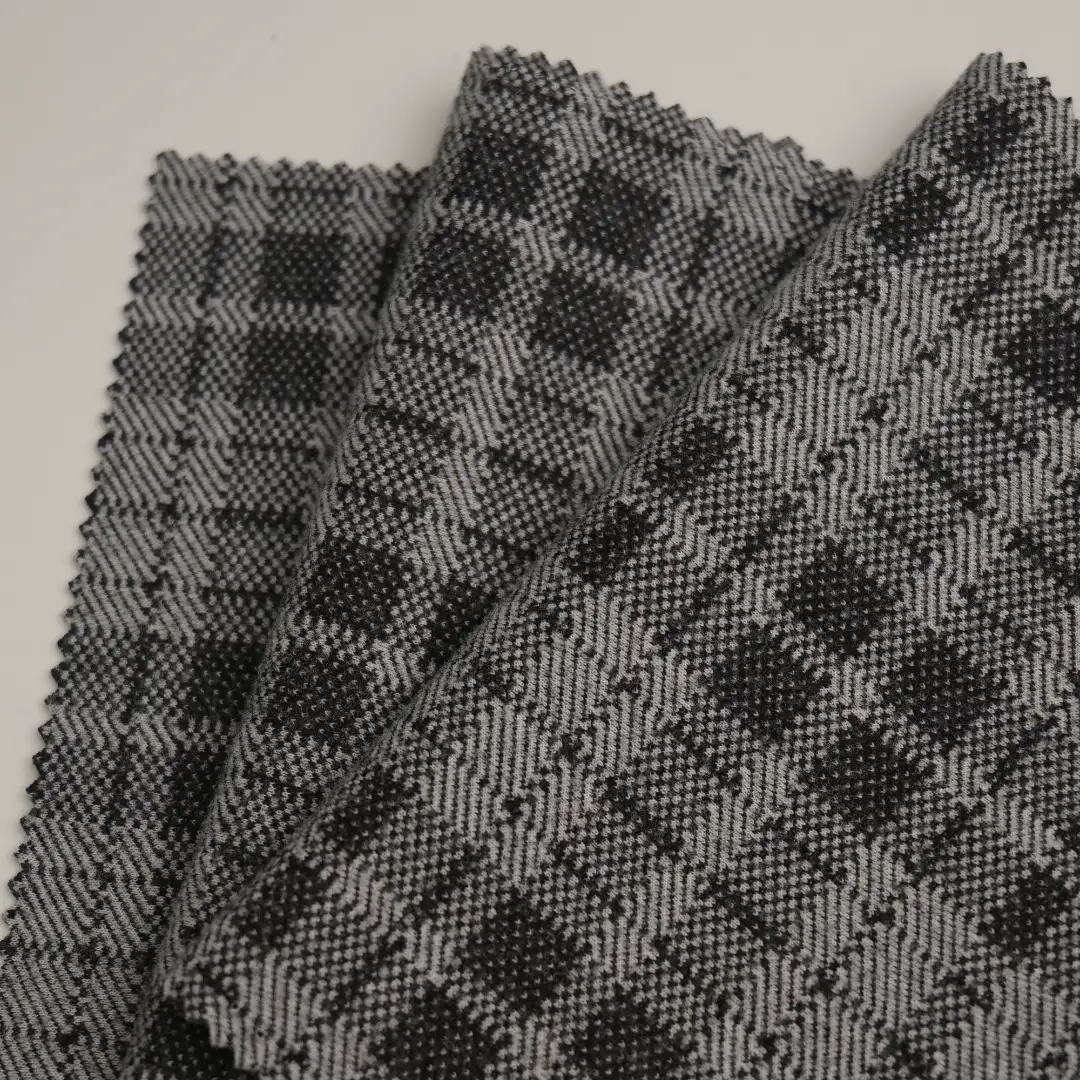 China Fabric for Jackets,Blazer,Trench Coat,Padded Jacket,Overcoat,Knitted Jacket ,Bomber jacket Knit Woolen Fabric Woolen Polyester Grey color buy from China wholesaler bulk order at wholesale price free worldwide shipping Alibaba