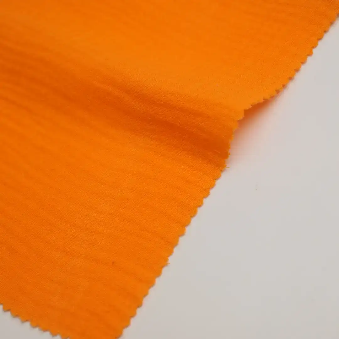 China Fabric for Loungewear Cotton Double Layer Crepe Gauze Natural Woven Fabric Cotton Solid color buy from China wholesaler bulk order at wholesale price free worldwide shipping Alibaba