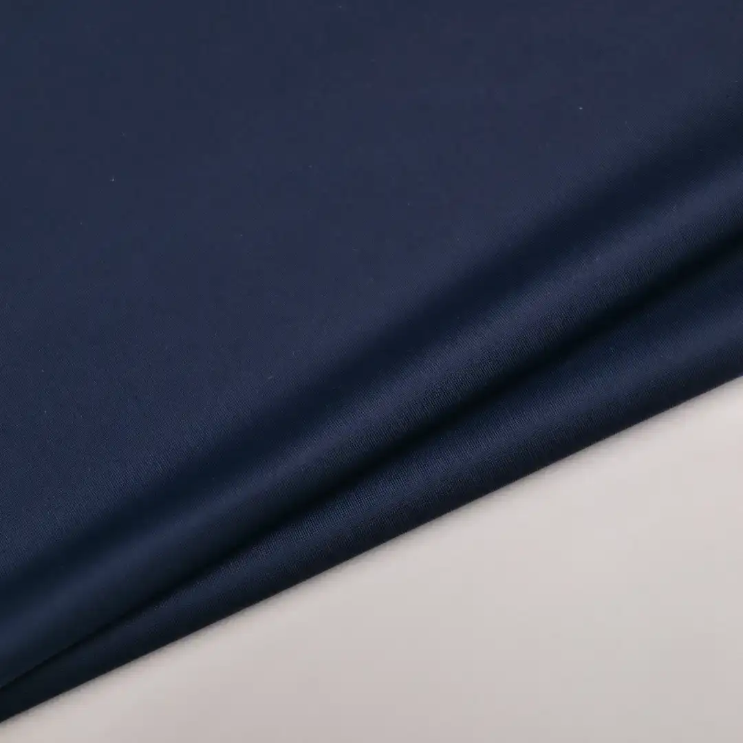 China Fabric for Yoga Clothes,Swimsuits Tricot Brush Knit Fabric Polyester Spandex Navy color buy from China wholesaler bulk order at wholesale price free worldwide shipping Alibaba