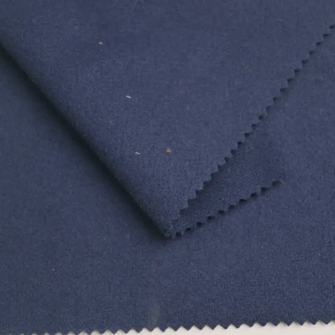 China Fabric for Trench Coat,Overcoat Knit Woolen Fabric Woolen Polyester Dark blue-gray color buy from China wholesaler bulk order at wholesale price free worldwide shipping Alibaba