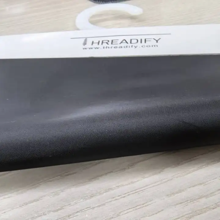 China Fabric for Pants Polyester Taffeta Synthetic Woven Fabric Polyester Black color buy from China wholesaler bulk order at wholesale price free worldwide shipping Alibaba