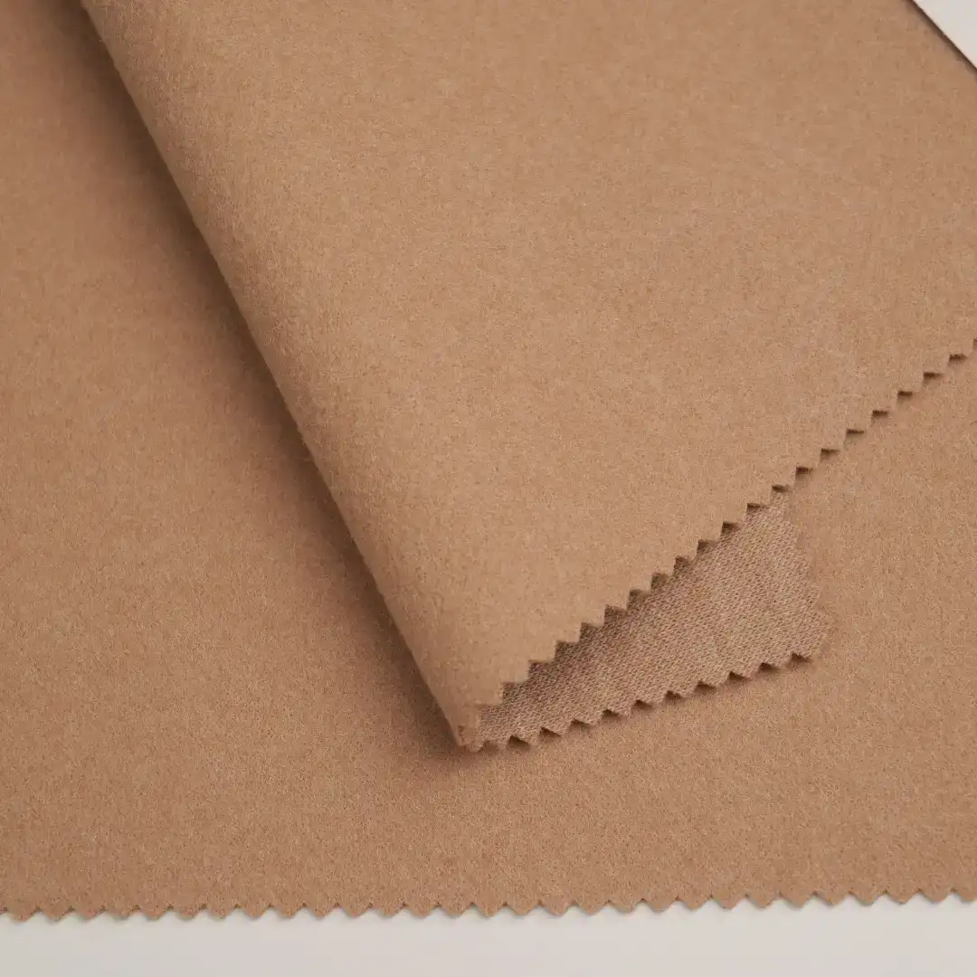 China Fabric for Trench Coat,Padded Jacket,Overcoat Knit Woolen Fabric Woolen Polyester Rayon Acrylic Neps Yarn Solid-Khaki color buy from China wholesaler bulk order at wholesale price free worldwide shipping Alibaba