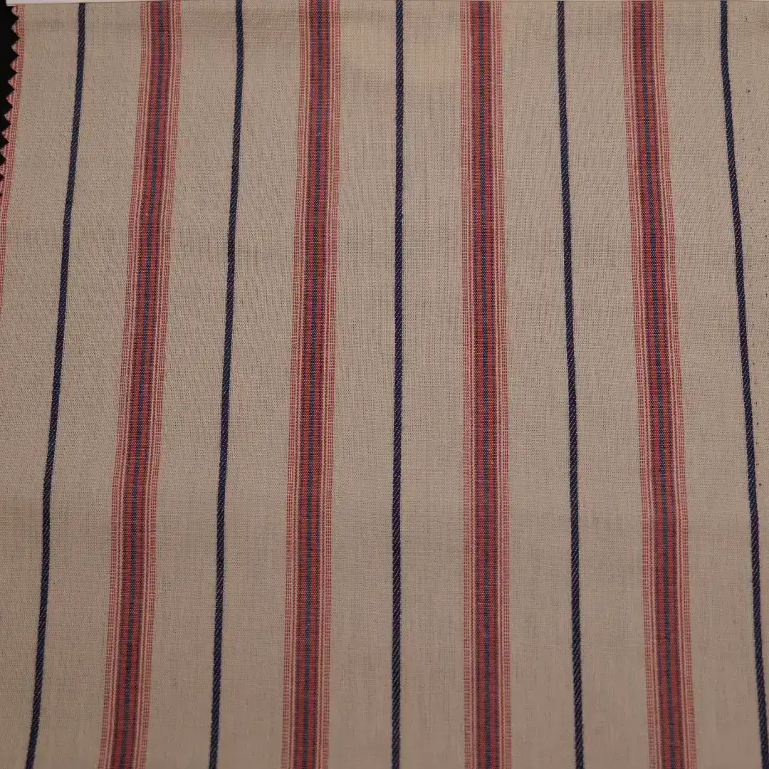 China Fabric for Shirt,Shirt Long Sleeve Button ,Over Shirt Cotton YD Chambray Natural Woven Fabric Cotton Stripe color buy from China wholesaler bulk order at wholesale price free worldwide shipping Alibaba