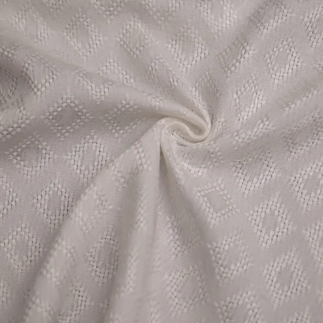 China Fabric for Crop Top,Skirt,Shirt Long Sleeve Button ,Over Shirt Rayon Jacquard Natural Woven Fabric Rayon Solid-White color buy from China wholesaler bulk order at wholesale price free worldwide shipping Alibaba