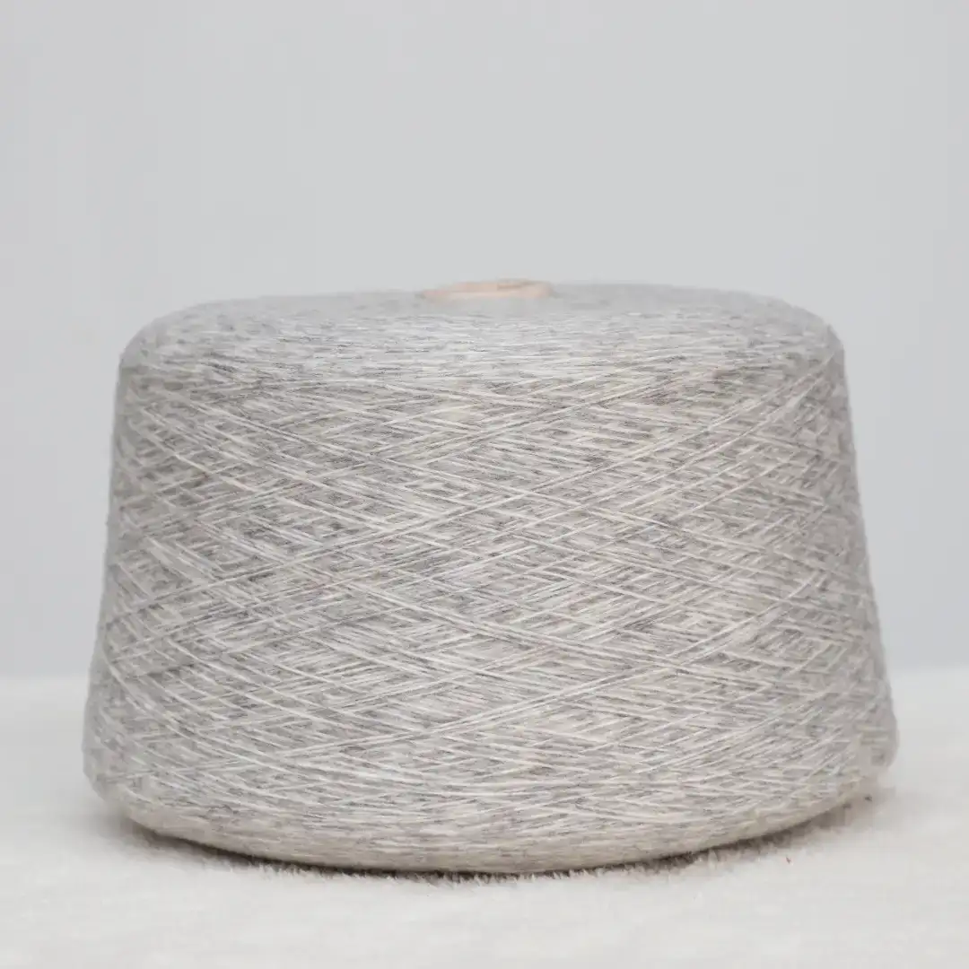 China Yarn for Knitted Jacket (Sweater),Round Neck Pullover (Sweater) Air Spun Yarn Fancy Yarn Acrylic Nylon Wool Mist Gray color buy from China wholesaler bulk order at wholesale price free worldwide shipping Alibaba