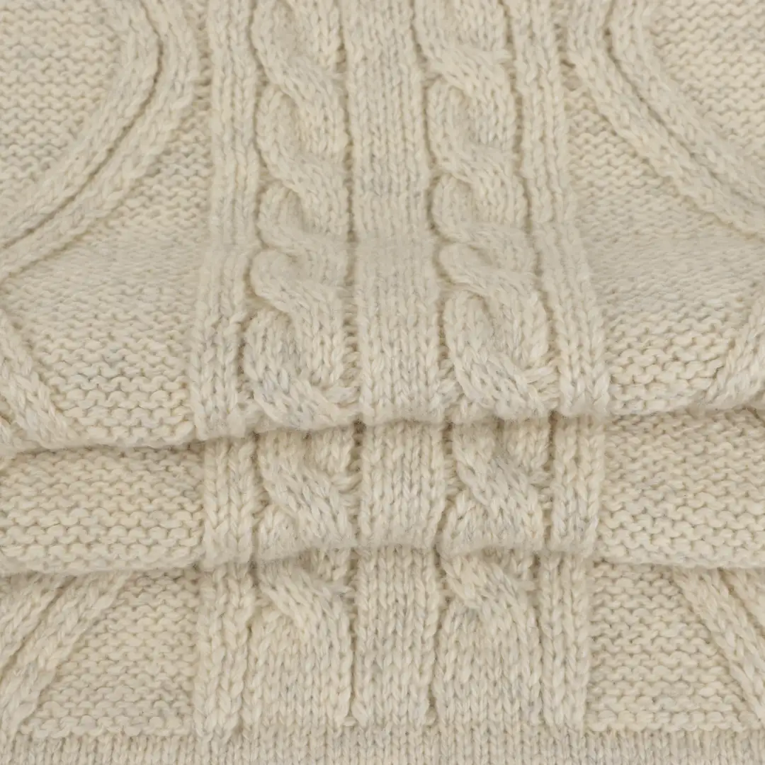 China Yarn for Half-Zipper Cardigan (Sweater),Knitted Jacket (Sweater),Hoodie  (Sweater) Woollen Spun Regular Yarn Cotton PTT Merino Wool Cream color buy from China wholesaler bulk order at wholesale price free worldwide shipping Alibaba