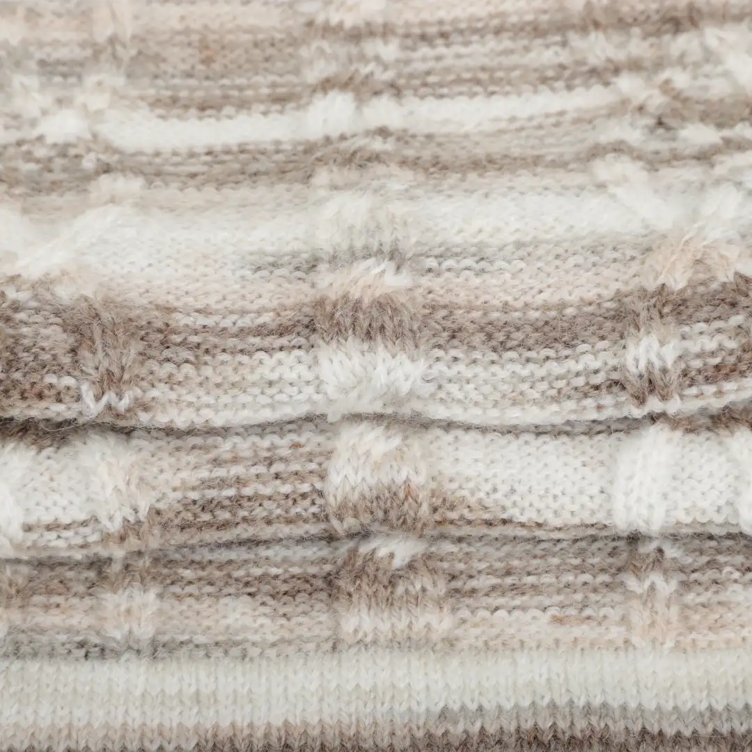 China Yarn for Crop Top Pullover (Sweater),Dresses (Cardigan Open) (Sweater) Core Spun Yarn Regular Yarn Recycled Polyester Nylon Wool PBT Brown/cream/white color buy from China wholesaler bulk order at wholesale price free worldwide shipping Alibaba