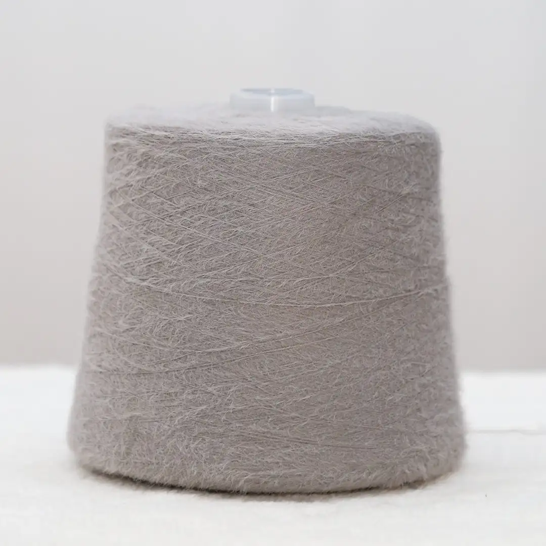 China Yarn for Ladies Vest (Sweater),Dresses (Cardigan Button) (Sweater),Women's Pants (Sweater) Cat Feather Yarn Fancy Yarn Nylon Gray color buy from China wholesaler bulk order at wholesale price free worldwide shipping Alibaba