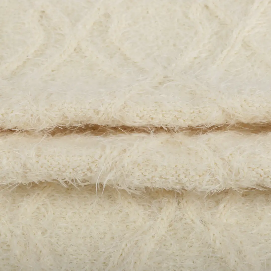 China Yarn for Full-Zipper Cardigan (Sweater),Knitted Jacket (Sweater),Crew Neck Pullover (Sweater),Hoodie  (Sweater),U-Neck Cardigan (Sweater) Feather Yarn Fancy Yarn Polyester White color buy from China wholesaler bulk order at wholesale price free worldwide shipping Alibaba