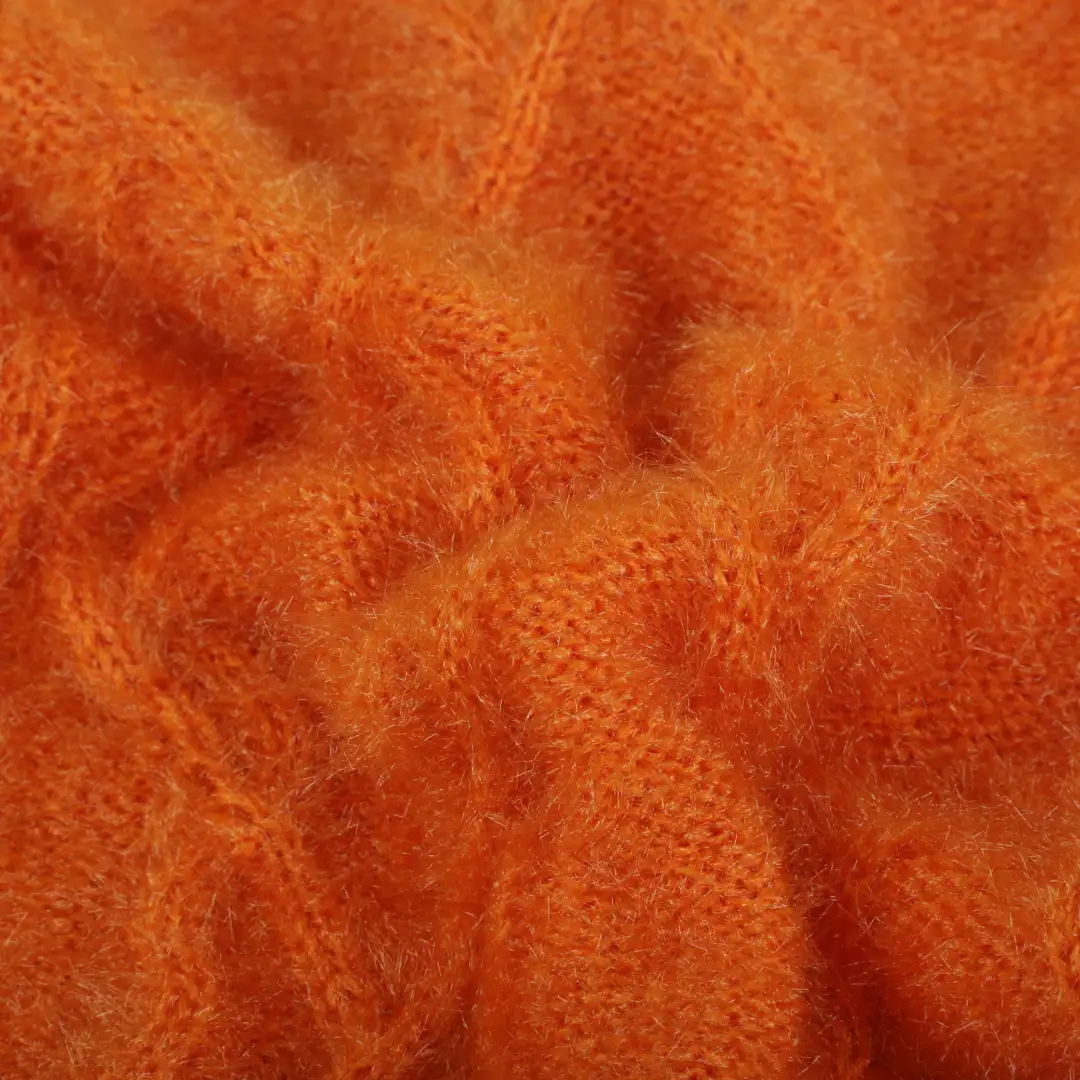 China Yarn for Crop Top Pullover (Sweater),Dresses (Cardigan Open) (Sweater) Feather Yarn Fancy Yarn Polyester Orange color buy from China wholesaler bulk order at wholesale price free worldwide shipping Alibaba