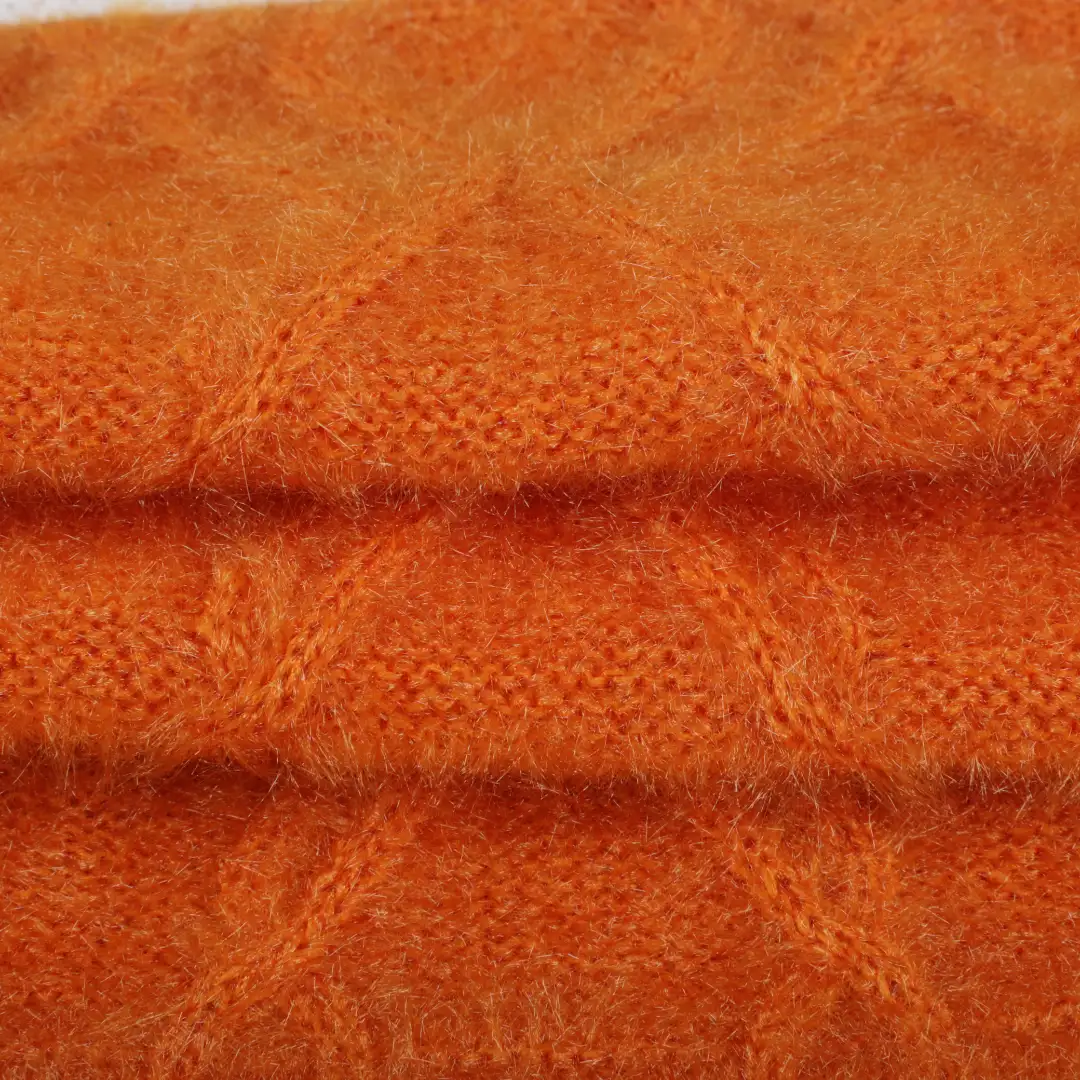 China Yarn for Crop Top Pullover (Sweater),Dresses (Cardigan Open) (Sweater) Feather Yarn Fancy Yarn Polyester Orange color buy from China wholesaler bulk order at wholesale price free worldwide shipping Alibaba
