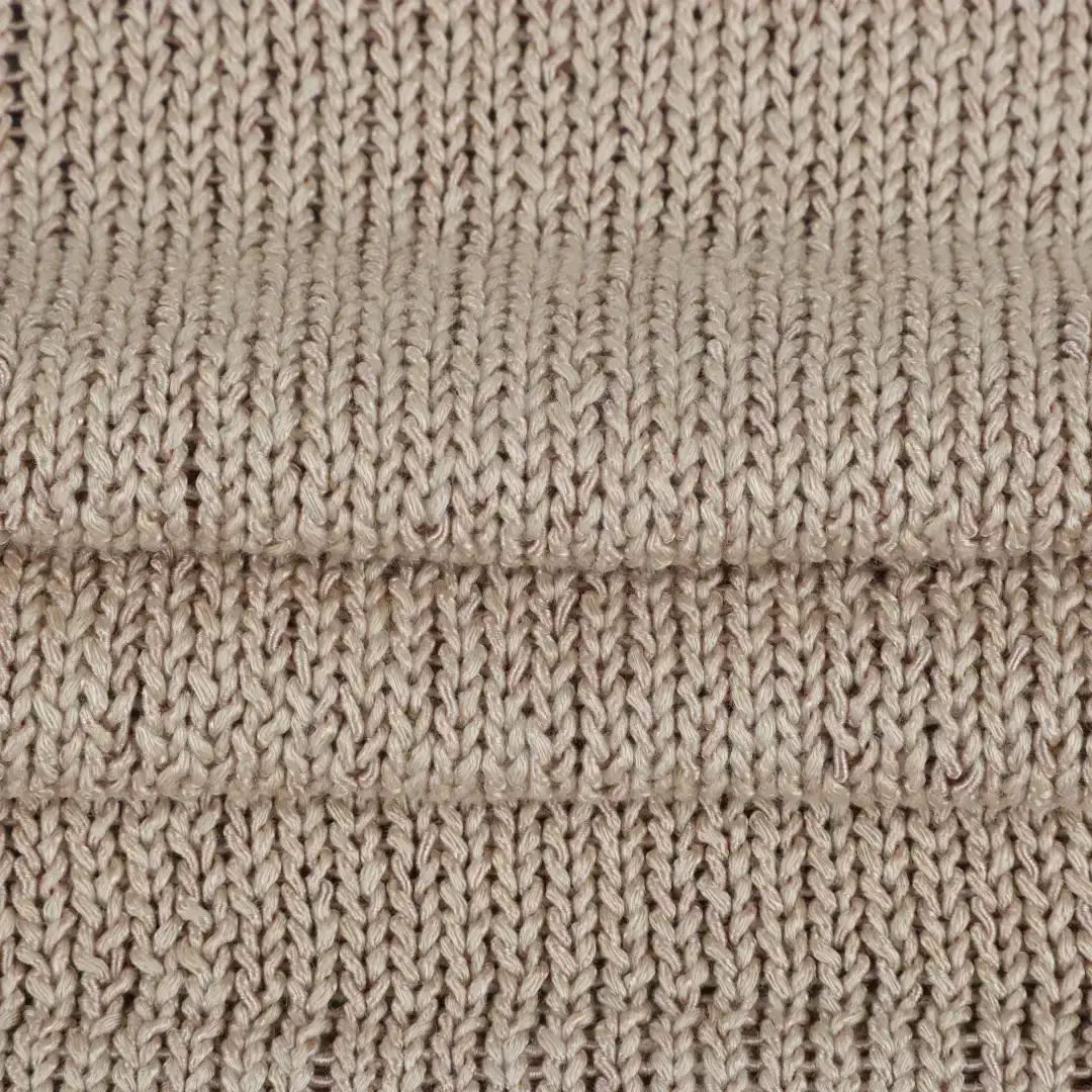 Bangladesh Yarn for Round Neck Pullover (Sweater) Tubular Tape Yarn Fancy Yarn Acrylic Nylon Tube Metalic Beige[AVL] color buy from Bangladesh wholesaler bulk order at wholesale price free worldwide shipping Alibaba
