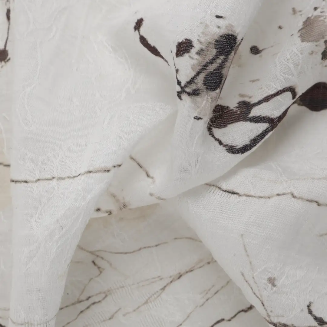 China Fabric for Blouse,Crop Top,Skirt Polyester Crepe Synthetic Woven Fabric Tencel Nylon White AOP color buy from China wholesaler bulk order at wholesale price free worldwide shipping Alibaba