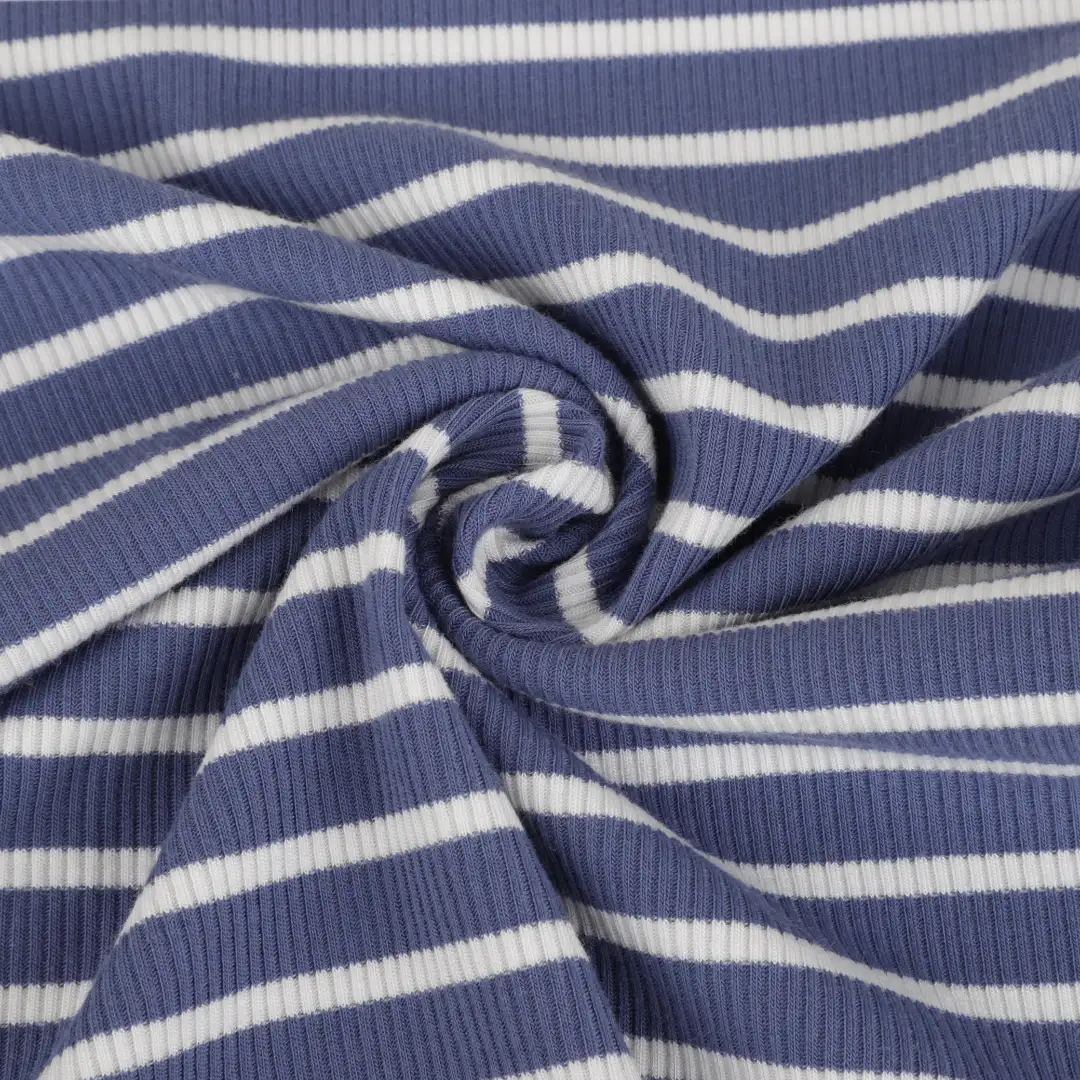 China Fabric for Polo Shirt,Hoodie Rib Knit Fabric Polyester Rayon Spandex DARK BLUE color buy from China wholesaler bulk order at wholesale price free worldwide shipping Alibaba