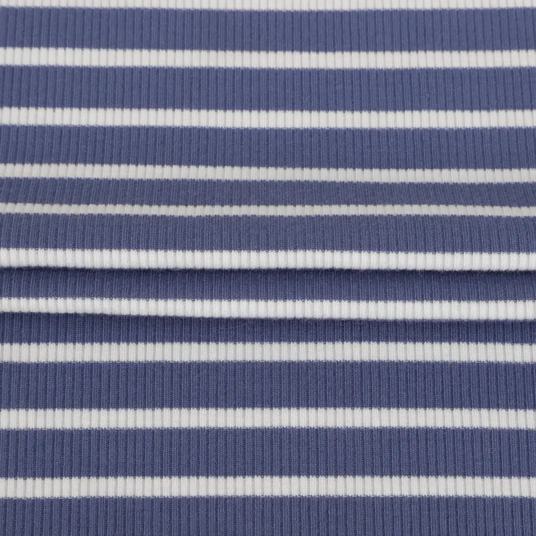 China Fabric for Polo Shirt,Hoodie Rib Knit Fabric Polyester Rayon Spandex DARK BLUE color buy from China wholesaler bulk order at wholesale price free worldwide shipping Alibaba