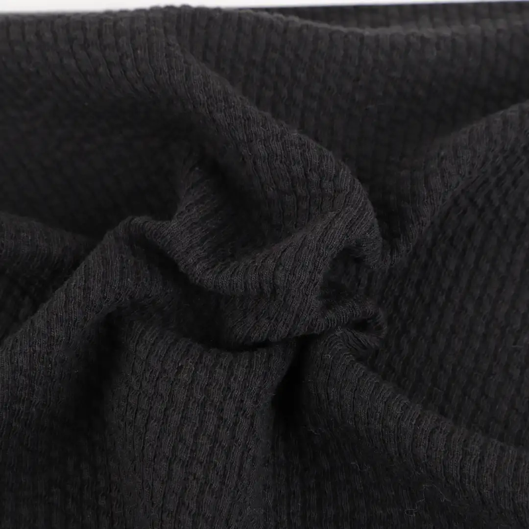 China Fabric for T-Shirt,Polo Shirt,Hoodie Ottoman Knit Fabric Cotton Polyester Spandex BLACK color buy from China wholesaler bulk order at wholesale price free worldwide shipping Alibaba