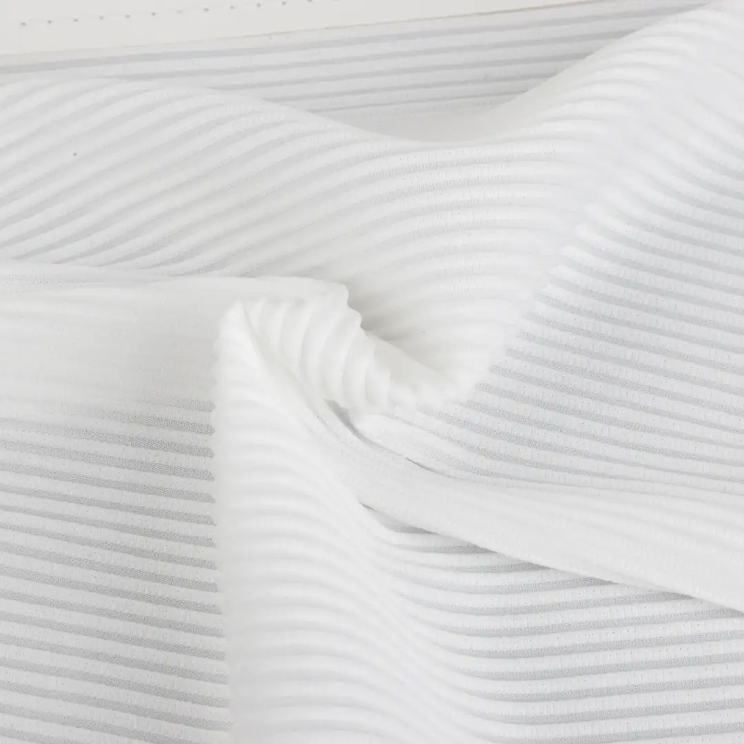 China Fabric for T-Shirt,Polo Shirt Ottoman Knit Fabric Polyester Spandex White color buy from China wholesaler bulk order at wholesale price free worldwide shipping Alibaba