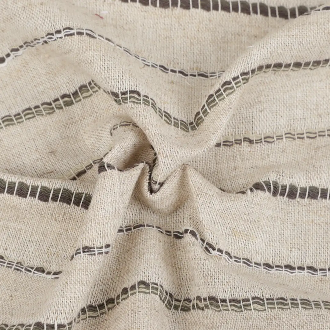 Bangladesh Fabric for Shirt,Sleeveless Waist Shirt,French Ruffle Collar Shirt Cotton Dobby Natural Woven Fabric Recycle Cotton Organic Cotton BCI Cotton Linen Ecovero Viscose Khaki color buy from Bangladesh wholesaler bulk order at wholesale price free worldwide shipping Alibaba