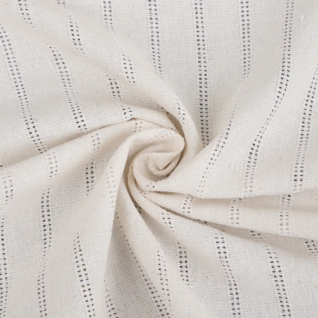 Bangladesh Fabric for Shirt,Cropped V-Neck Shirt,French Ruffle Collar Shirt Cotton Dobby Natural Woven Fabric Cotton Beige color buy from Bangladesh wholesaler bulk order at wholesale price free worldwide shipping Alibaba