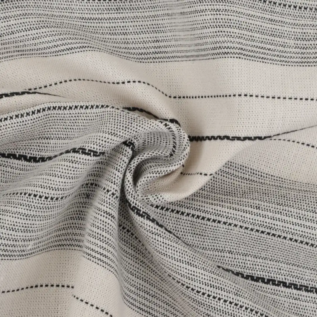 Bangladesh Fabric for Shirt Cotton Dobby Natural Woven Fabric BCI Cotton Recycled Cotton Crimp & Black color buy from Bangladesh wholesaler bulk order at wholesale price free worldwide shipping Alibaba