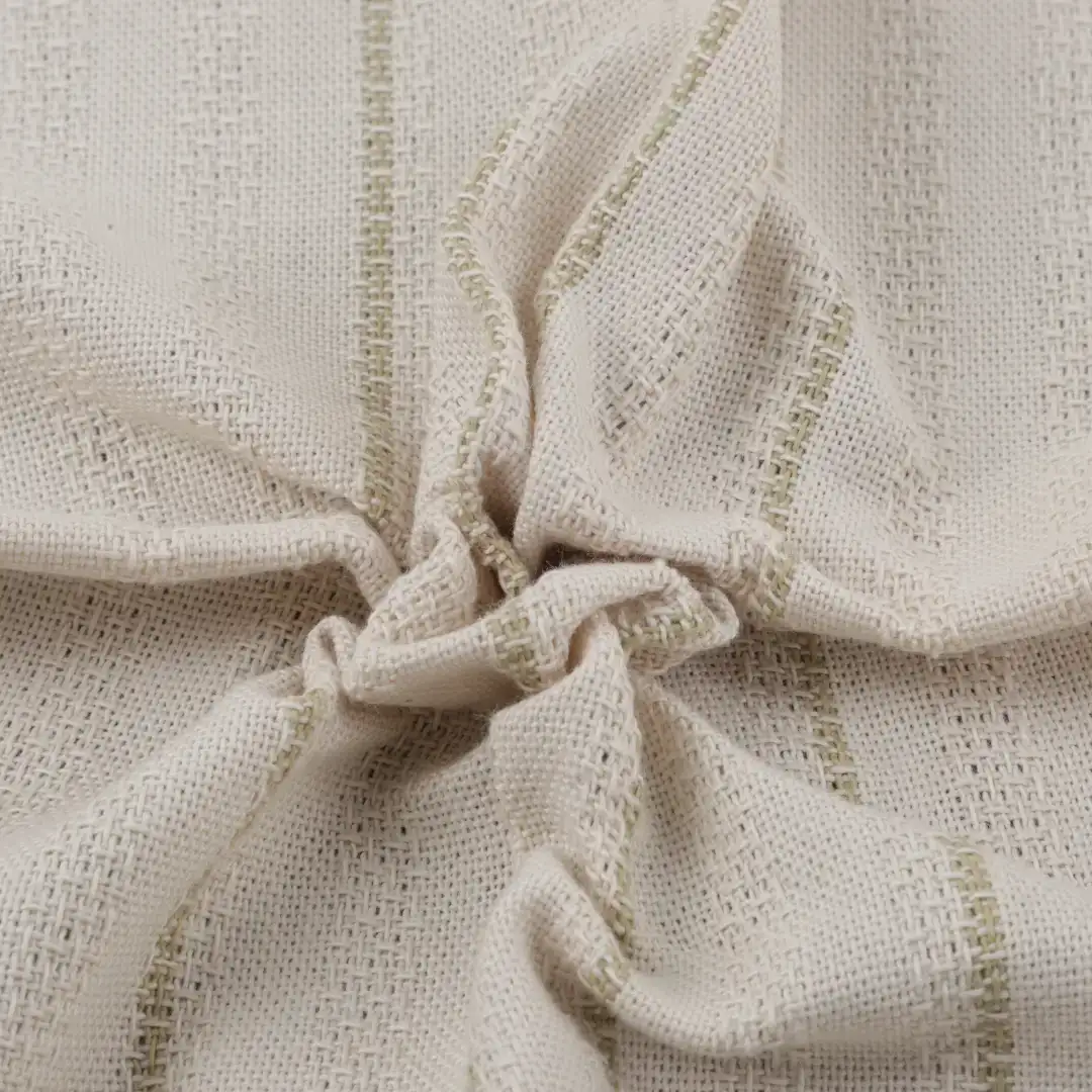 Bangladesh Fabric for Shirt,Casual Long Sleeve Crop Shirt Cotton Dobby Natural Woven Fabric BCI Cotton Recycled Cotton STRIPE:12-0713 color buy from Bangladesh wholesaler bulk order at wholesale price free worldwide shipping Alibaba