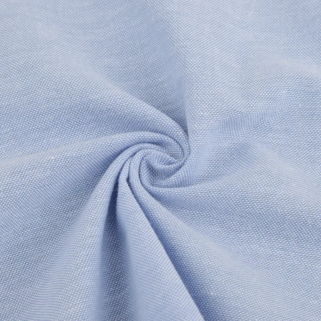 Bangladesh Fabric for Shirt,Casual Long Sleeve Crop Shirt,Cropped V-Neck Shirt Cotton Twill Natural Woven Fabric Cotton Polyester Sky Blue color buy from Bangladesh wholesaler bulk order at wholesale price free worldwide shipping Alibaba