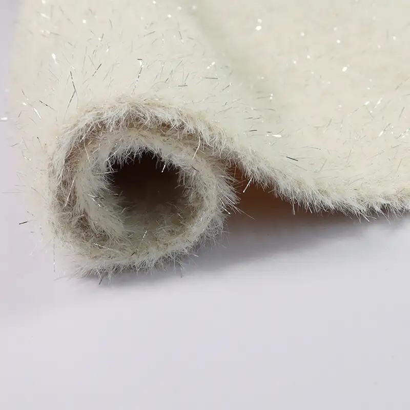 China Yarn for Ladies Vest (Sweater),Crop Top Pullover (Sweater),Dresses (Cardigan Button) (Sweater) Cat Feather Yarn Fancy Yarn Nylon Lurex Grayish Blue color buy from China wholesaler bulk order at wholesale price free worldwide shipping Alibaba