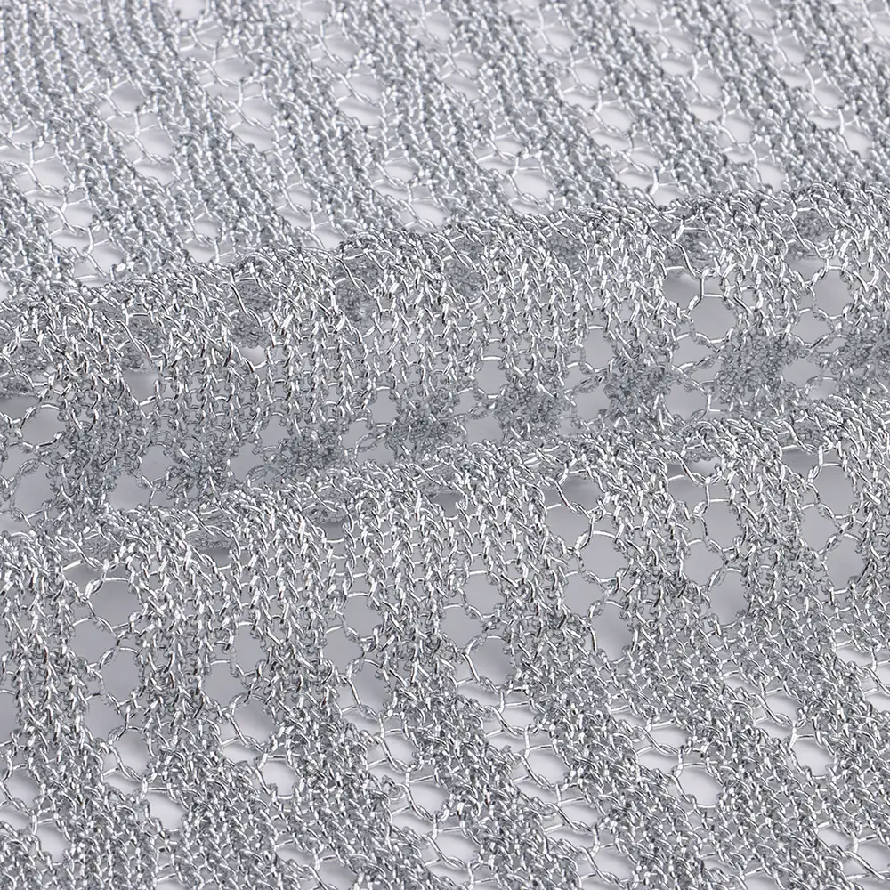 China Yarn for Ladies Vest (Sweater),Crop Top Pullover (Sweater),Dresses (Cardigan Button) (Sweater) Lurex Lurex Viscose Lurex silver color buy from China wholesaler bulk order at wholesale price free worldwide shipping Alibaba