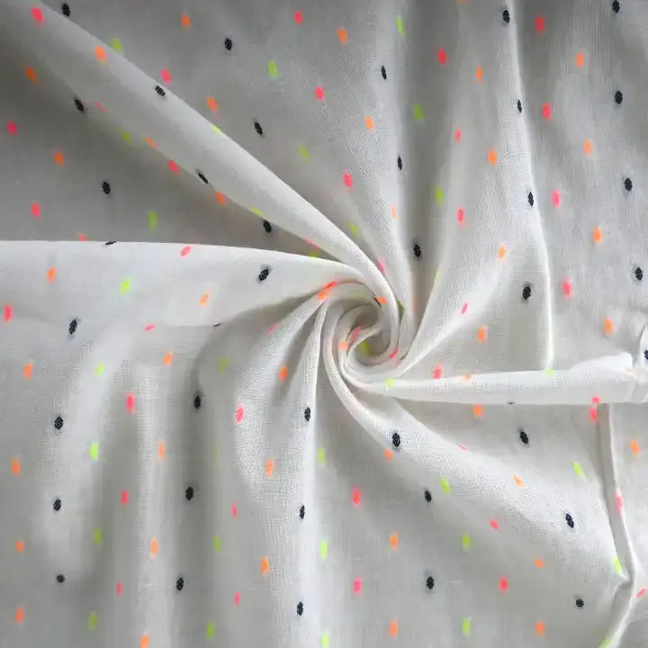 India Fabric for Blouse Cotton Butta Natural Woven Fabric Cotton Polyester White with Butta color buy from India wholesaler bulk order at wholesale price free worldwide shipping Alibaba