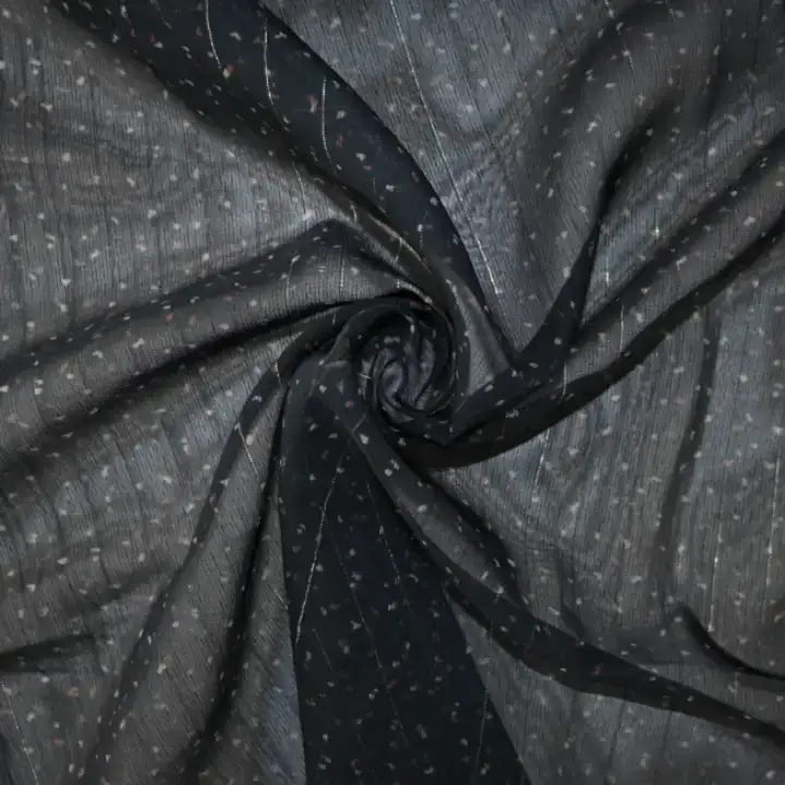 India Fabric for Blouse Chiffon Synthetic Woven Fabric Polyester Lurex Printed color buy from India wholesaler bulk order at wholesale price free worldwide shipping Alibaba