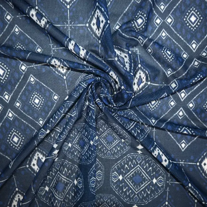 India Fabric for Blouse Polyester Spandex Mesh Knit Fabric Polyester Spandex Printed color buy from India wholesaler bulk order at wholesale price free worldwide shipping Alibaba