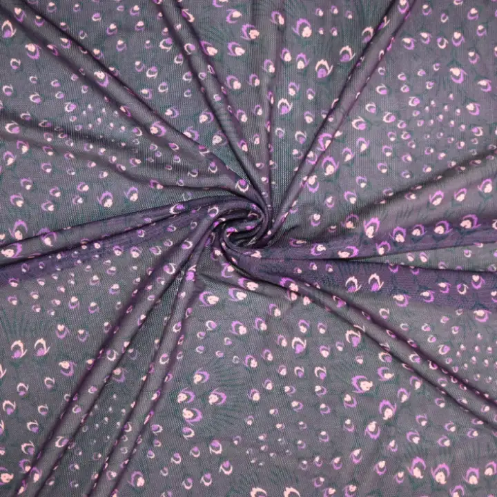 India Fabric for Blouse Polyester Spandex Mesh Knit Fabric Polyester Spandex Printed color buy from India wholesaler bulk order at wholesale price free worldwide shipping Alibaba