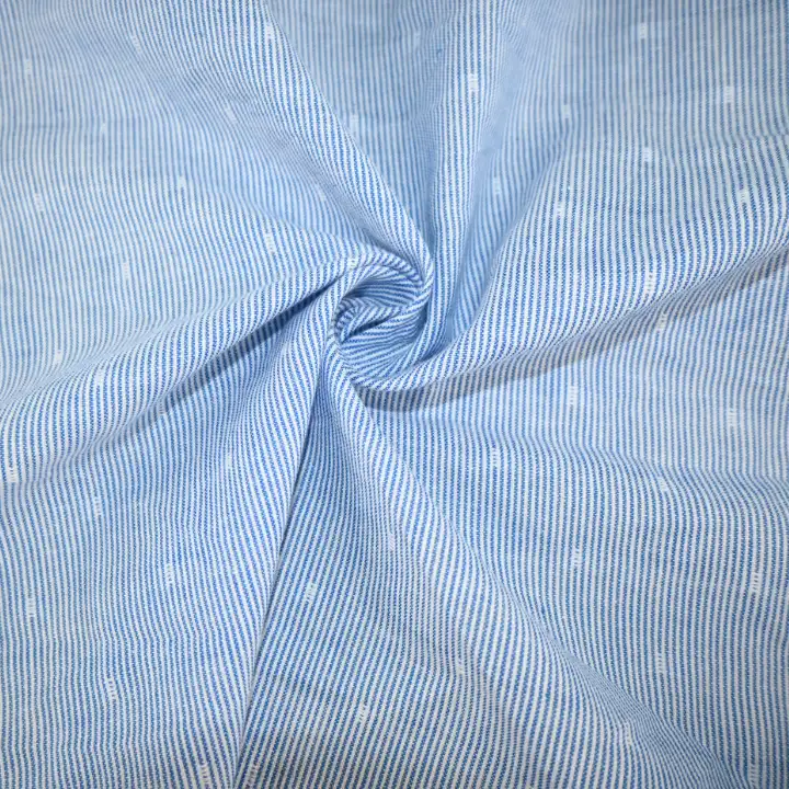 India Fabric for Skirt Cotton Butta Natural Woven Fabric Cotton Blue Stripe Butta color buy from India wholesaler bulk order at wholesale price free worldwide shipping Alibaba