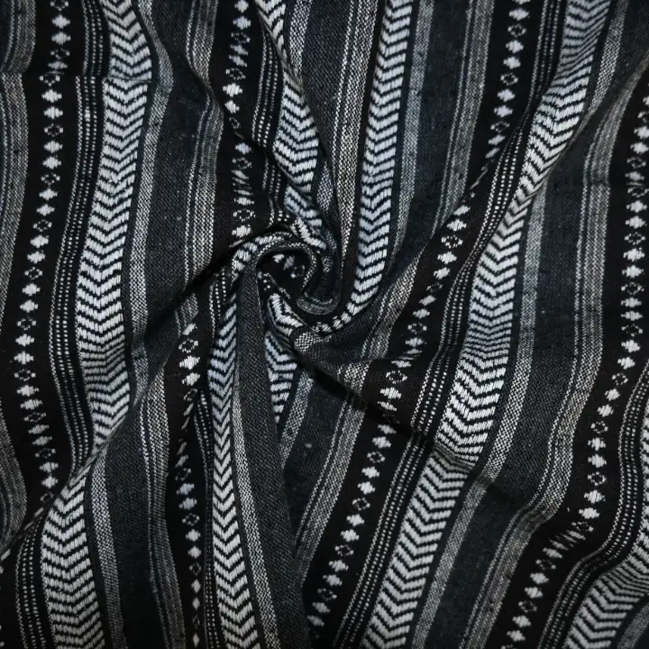 India Fabric for Jackets Jacquard Synthetic Woven Fabric Cotton Black Brown color buy from India wholesaler bulk order at wholesale price free worldwide shipping Alibaba