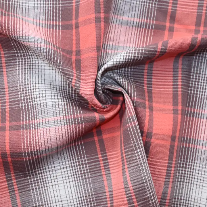 India Fabric for Shirt Yarn Dyed Check Synthetic Woven Fabric COTTON Check color buy from India wholesaler bulk order at wholesale price free worldwide shipping Alibaba