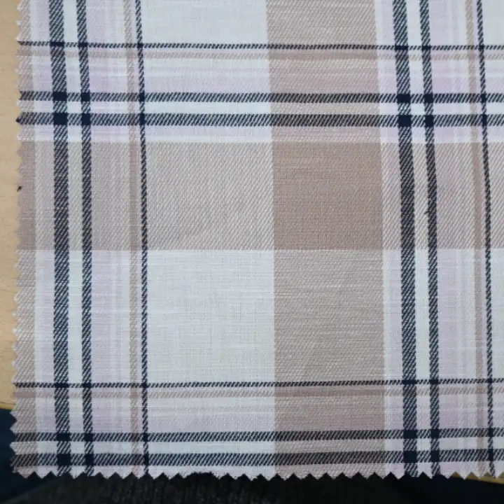 India Fabric for Shirt Cotton YD Twill Natural Woven Fabric Cotton Multi color Check color buy from India wholesaler bulk order at wholesale price free worldwide shipping Alibaba